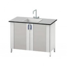 Стол-мойка ЛАБ-PRO МО 120.65.90 TF (1 чаша FRIDURIT глубиной 250мм, столешница - TRESPA TopLab 16мм)