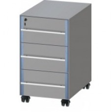 Тумба подкатная из меламина ЛАБ-PRO ТПЯ3 40.50.67 (с 3 ящиками)